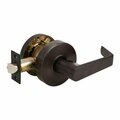 Trans Atlantic Co. Grade 2 Hall/Closet Commercial Exit Cylindrical Door Lever Set in Oil Rubbed Bronze DL-LSV20-US10B